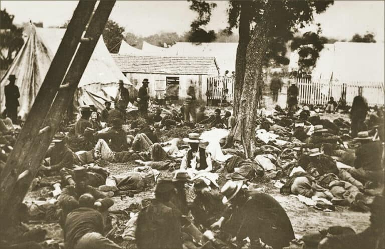 Illustration of the Civil War's Battle of Fredericksburg.